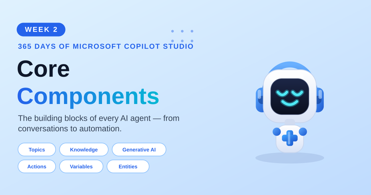 Core Components of Microsoft Copilot Studio | Copilot Studio Day 9 article image