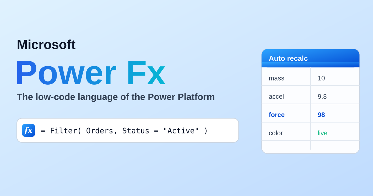 What Is Microsoft Power Fx? The Low-Code Language of the Power Platform article image